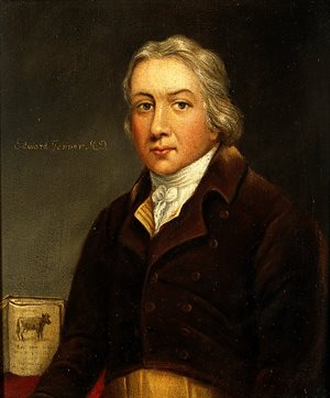 Edward Jenner administering a vaccine